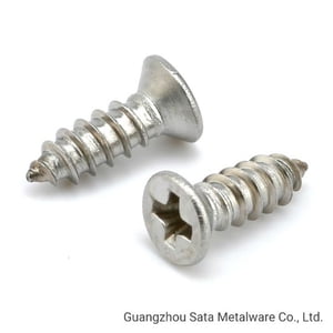 10-1100RK Screw, 0 x 4.5 mm, flat head phillips, self tapping, stainless steel, GX-2001