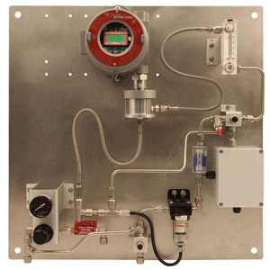 30-0954RK-222 Aspirator panel for two LEL Direct Connect or S2 transmitters, with flow switch