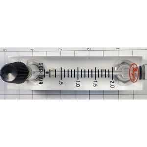 31-0023RK-02 Flowmeter,0.2 - 2.0 SCFH,w/valve,w/hosebarb fitting,for GX-2012 flow measurements