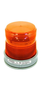 51-0035RK-01 Strobe light, amber, 115 VAC,Edwards 105FINHA-N5, for Class I Div 2, with pipe mounting base