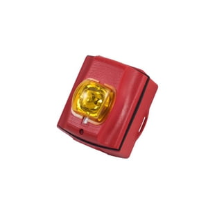 51-0098-AMB Strobe, red housing, with amber lens cover, 8 to 33 VDC, NEMA 4X, SpectraAlert