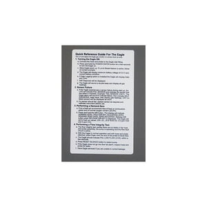 71-0129RK-SPN Quick reference card,2-sided,standard Eagle,Spanish