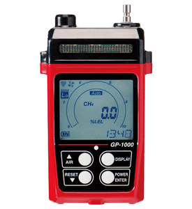 72-0076-CH4-51 GP-1000 sample draw combustible detector for methane, 0 - 10% LEL / 100% LEL, with carrying case, 34L 50% LEL CH4 in Air, demand flow regulator, tubing and screen protector