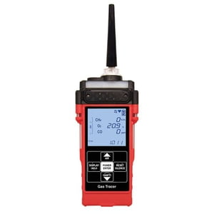 72-0291-56H-H Gas Tracer,2-sensor,PPM CH4/CO(H2S) w/ Li-ion battery pack, no charger w/o char filter