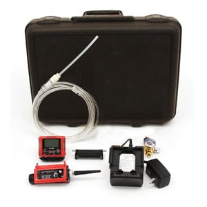 72-0314RKA-58 Confined space kit including a GX-2009 with 12 VDC charger and vehicle plug, RP-2009, screwdriver, and padded case