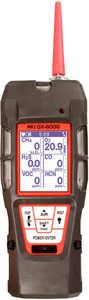 72-6ABE-B GX-6000,LEL/O2/HS/CO/VOC(0-6K ppm 10.6 eV)/IR CO2(0-10K ppm),alk pack/Li-Ion pack/100-240 VAC chgr