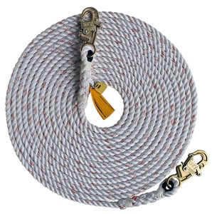 DBI-SALA 1202790 50 ft. Polyester/Polypropylene Blend 5/8" Diameter Rope Lifeline with 2 Snap Hooks