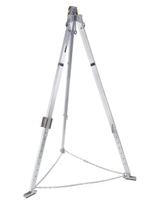 DBI-SALA 8300031 Advanced 7 ft. Aluminum Tripod with Salalift II Winch - 60 ft. of 1/4 in. Stainless Steel Wire Rope