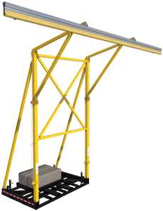 DBI-SALA 8517762 FlexiGuard Counterweighted System with 22 ft. Anchor Height and 42 ft. Rail, Concrete Weights not Included