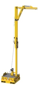 DBI-SALA 8530619 SafRig with Rotating 20 ft. Anchor Height Jib and Counterweight Base - 5,000lb. Anchor