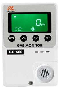 73-1202-03-CSA EC-600 carbon monoxide monitor, 0-150 ppm, battery operated (2 AA batteries) with 3 meter sensor cable installed, CSA version