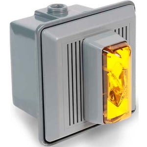 51-0131-AMB Horn with strobe, outdoor, panel mounting, 120 VAC, 4 wire, amber lens, Edwards 868STRA-N5