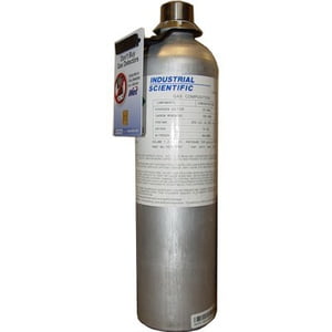 Industrial Scientific 18100461 Cylinder, Calibration Gas, 2% Hydrogen (50%LEL), Steel, 34L