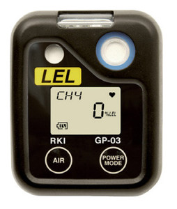 RKI GP-03 Combustibles, LEL, Rechargeable Single Gas Personal Monitor Kit with case, 72-0038-50