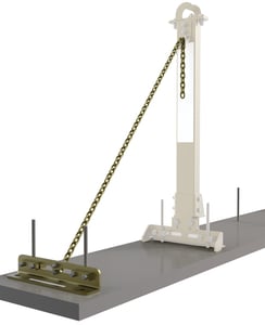 DBI-SALA 7400214 SecuraSpan Rebar/Shear Stud HLL Tie-Back Base with Chain