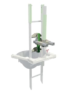 DBI-SALA 8518506 Advanced Adjustable Ladder Bracket - Attaches 8518507 and 8518508 Ladders to Advanced Confined Space System