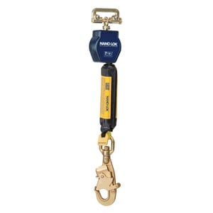 DBI-SALA 3101253 Nano-Lok 6 ft. Quick Connect Self Retracting Line - Dyneema Fiber, Polyester Web and Swiveling Snap Hook