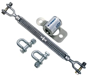 DBI-SALA 7401032 Zorbit Energy Absorber with 2 Shackles, Fasteners, and Turnbuckle Tensioner