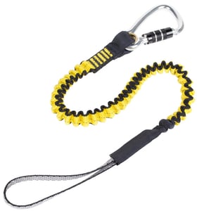 DBI-SALA 1500049 Hook2Loop Bungee Tether, Medium Duty, 35 lb. Capacity, Locking Carabiner