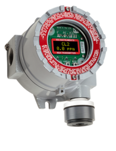 65-2670RK-CL2 M2A Chlorine (Cl2) 0 - 3 ppm, CT-7 style sensor / transmitter, non explosion proof with j-box