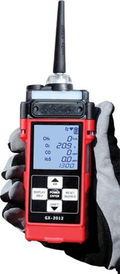 GX-2012, 72-0290-03-B, 1 sensor, H2S Alkaline and Li-Ion battery pack with 100-240 VAC Charger by RKI Instruments