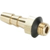 17-0639RK Fitting, 10-32 Male to .19 Tube ID Barb, Ni Pl Brass