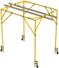 DBI-SALA 8530345 FlexiGuard Fixed Height Box Frame System with 14 ft. Anchor Height, 14 ft. Width, 15.5 ft. Dual Rail and 16 in. Wheels