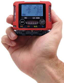 RKI GX-2009 72-0304RKA-01 Gas Detector 2 gas, LEL / O2 with alligator clip and 12 VDC charger by RKI Instruments