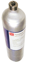 RKI 81-0154RK-04, Calibration Gas Cylinder, H2S 25 ppm / CO 50 ppm / CH4 50% LEL / O2 12% in N2, 34AL by RKI Industries