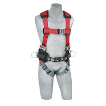 DBI-Sala 1191226 PRO Harness, Construction Style, Pass Thru Legs, Back & Side D-rings, Hip Pad and Belt, Small by Capital Safety