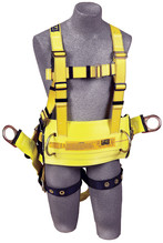 DBI-SALA 1106107 Delta Derrick Harness with 18" back D-ring extension, belt with pad and back D-ring, (X-Large)