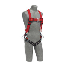 DBI-Sala 1191386 PRO Vest-Style Positioning Harness for Hot Work Use with Back and side D-rings, Kevlar'(r) fiber web, buckle leg straps (X-Large)