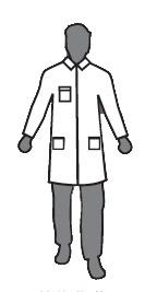 Enviroguard MicroGuard MP (8025-L) Large Micro-Porous Breathable Lab Coat 2 Pockets, Open Wrist (Case of 50)