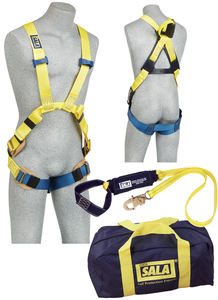 DBI-Sala 1150058 Delta Arc Flash Harness Kit with 1110752 Harness, 1220861 6 ft. Lanyard, Carrying Bag Size XL