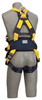 DBI-SALA 1107801 Delta Construction Style Positioning, Climbing Harness, Back, front and side D-rings, belt, pad, tongue buckle leg straps (Large)