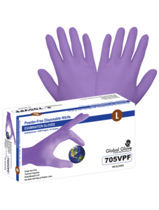 Glove, Nitrile, Disposable, Powder-Free, 5-Mil,100 gloves per dispenser